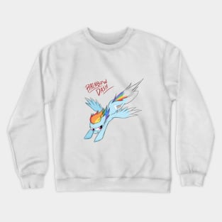 Sketchy Rainbow Dash Crewneck Sweatshirt